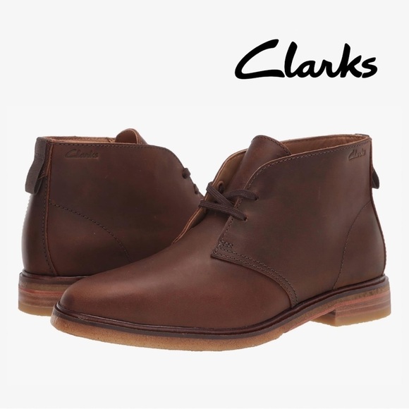 Clarks Men’s Clarkdale DBT Leather Desert Boot - Picture 1 of 16
